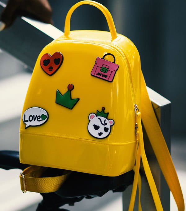 Yellow Clear Jelly Bag