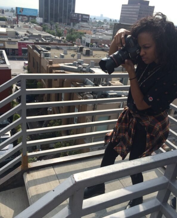 Moya behind the camera